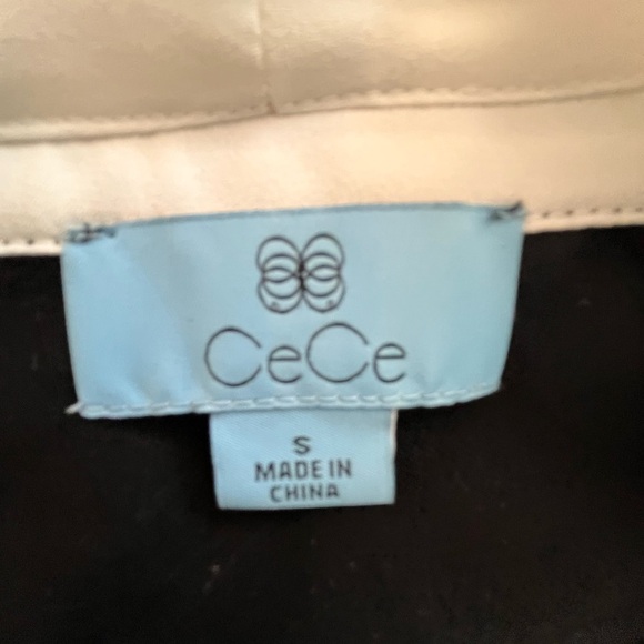 ~CeCe~ Chic Black and White Women's Top - Picture 5 of 5